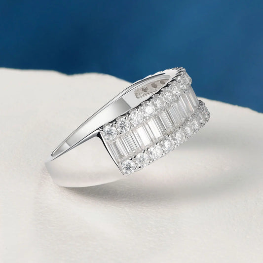 Luxury Moissanite Wedding Band