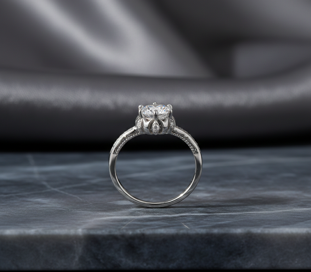 VLT Lumière 1CT Moissanite Ring